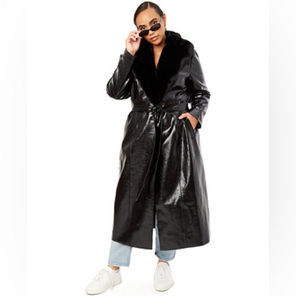 Danielle Bernstein Pleather Trench